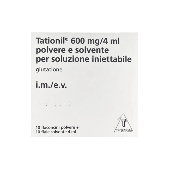Glutathione (Tationil) 600mg/4ml Powder and Solvent for Solution (10)