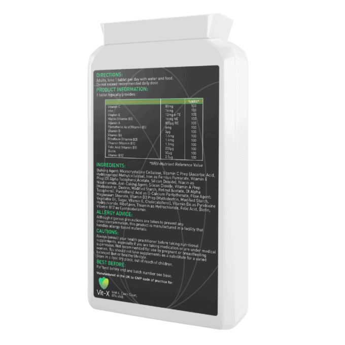 Multivitamin Plus Iron back