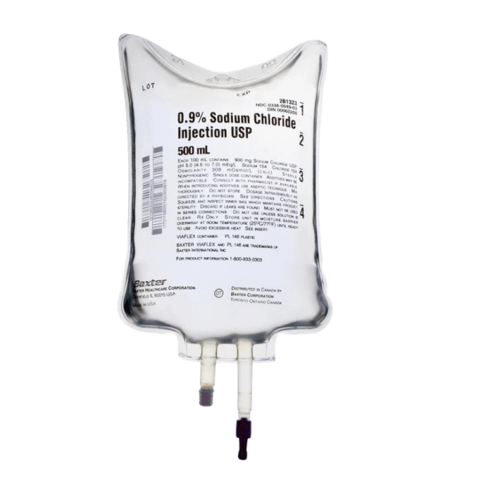 Sodium Chloride 0.9% Intravenous Solution (500ml)