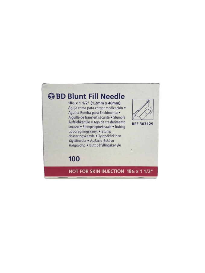 B-D Blunt Fill Needles with Filter 1.5" 18G (100)