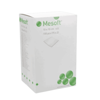 Mesoft 10cm x 10cm Swabs 4 Ply (100)