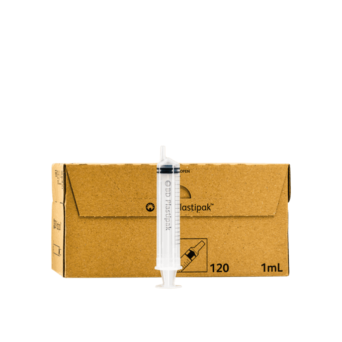 BD Plastipak 1ml Syringes Pack of 120