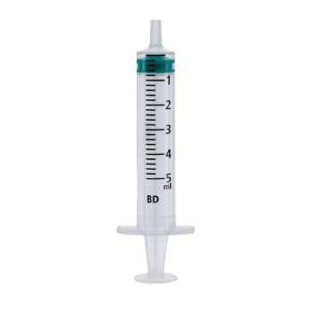 B-D Emerald Hypodermic Syringe - Luer Slip Concentrate 5ml (100)