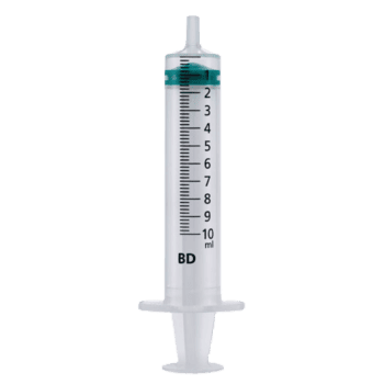 B-D Emerald Hypodermic Syringe 10ml – Luer Slip Concentrate (100)