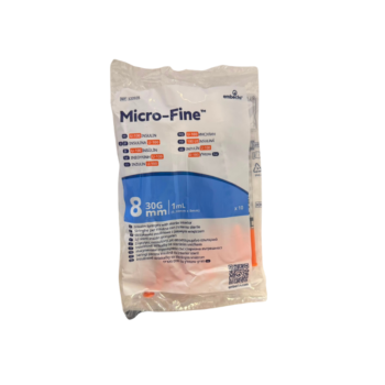Microfine Insulin Syringes 1ml x 8mm 30G (10)