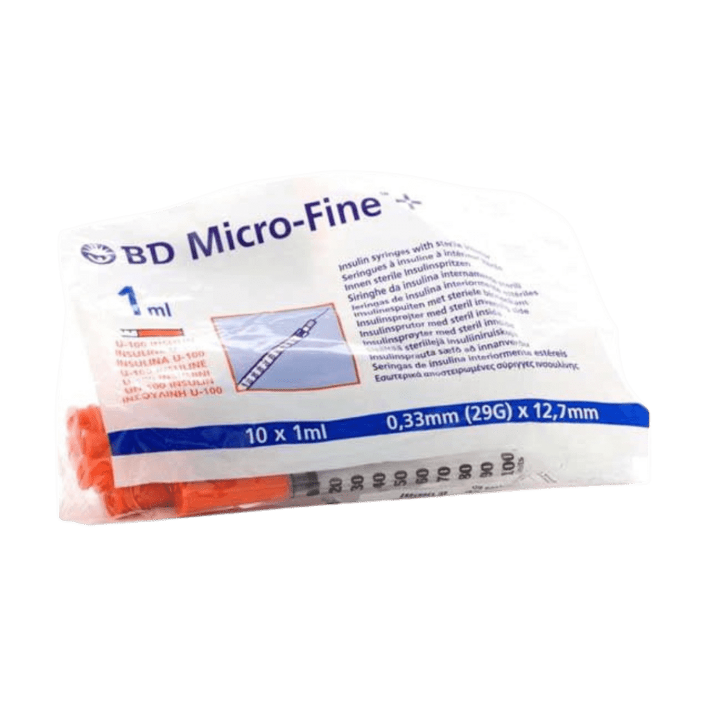 BD Microfine Insulin Syringes 1ml x 12.7mm 29G (10) Teleta Pharma