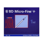 B-D Microfine Insulin Syringes 1ml x 12.7mm 29G (100)