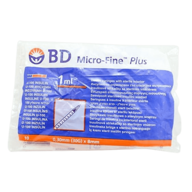 BD Microfine Insulin Syringes 1ml x 8mm 30G (10) Teleta Pharma