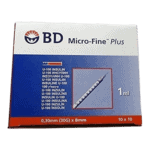 B-D Microfine Insulin Syringes 1ml x 8mm 30G (100)
