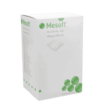 Mesoft 10cm x 10cm Swabs 4 Ply (100)