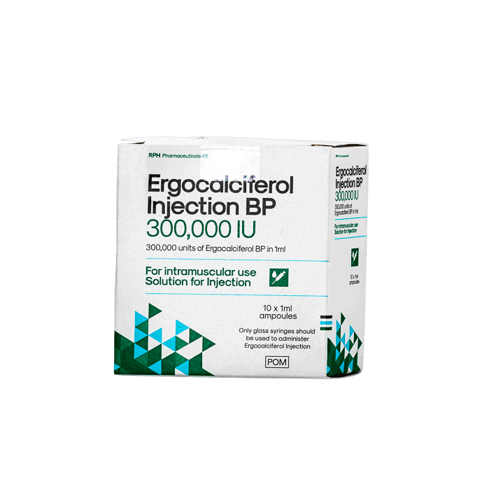 Ergocalciferol 300,000 IU Injection (10) Teleta Pharma