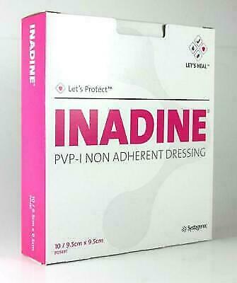 Inadine non Adherant dressing 9.5 9.5 x10