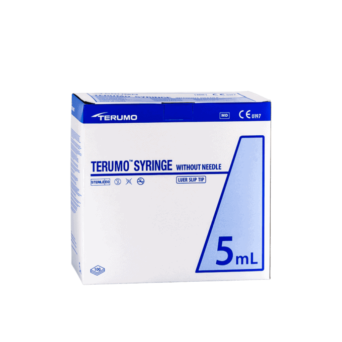 Terumo Luer Slip Tip Syringe 5ml (100) Teleta Pharma