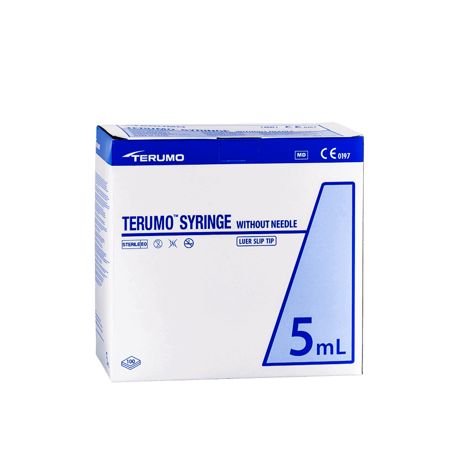 Terumo Luer Slip Tip Syringe 5ml (100) Teleta Pharma