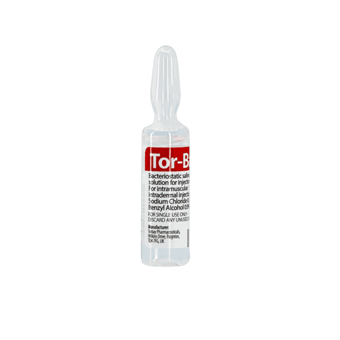 Tor-Bac Bacteriostatic 0.9% Sodium Chloride 5ml Ampoules