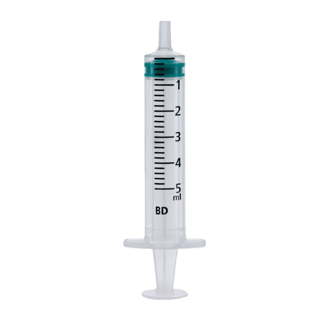 B-D Emerald Hypodermic Syringe - Luer Slip Concentrate 5ml (100)