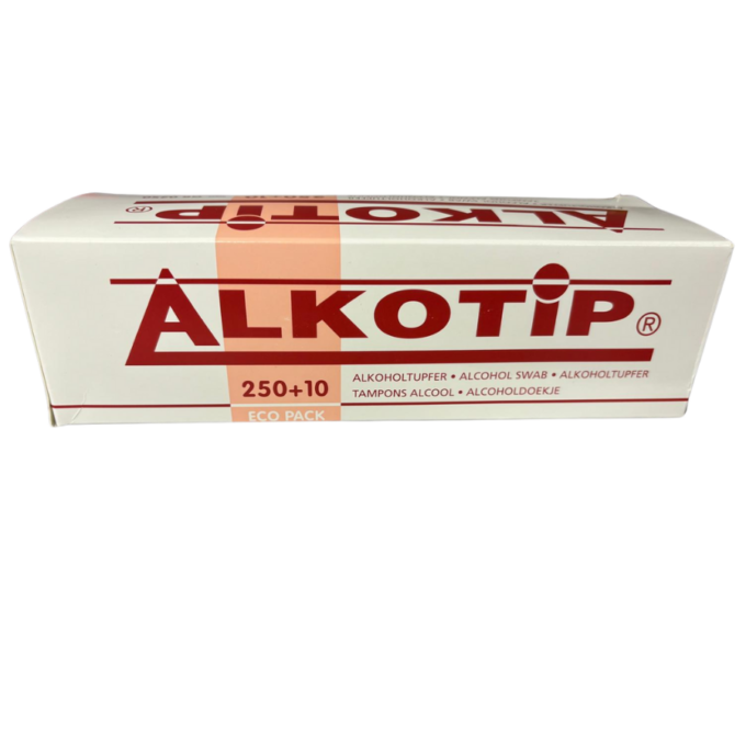 Alkotip Alcohol Pre Injection Swabs (250)