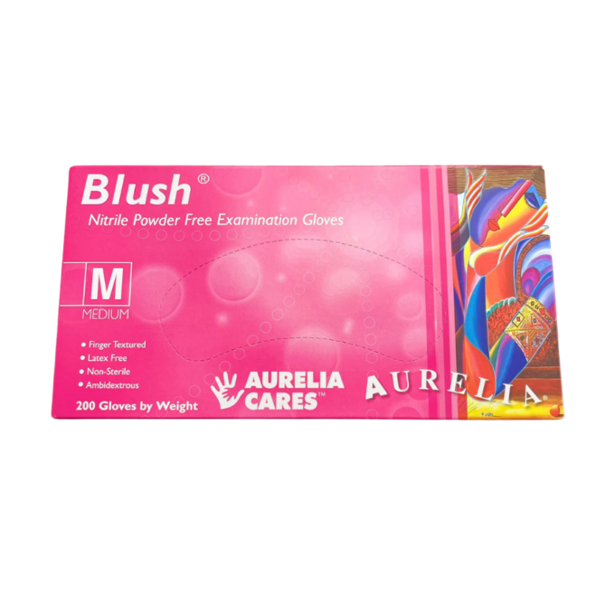 Blush Pink Powder Free, Latex Free Gloves - Medium (200)