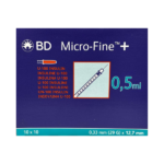 B-D Microfine Insulin Syringes 0.5ml x 12.7mm 29G (100)