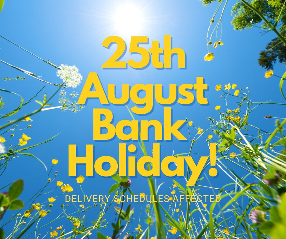 Bank Holiday 25th August