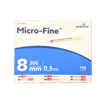 Microfine Insulin Syringes 0.5ml x 8mm 30G (100)